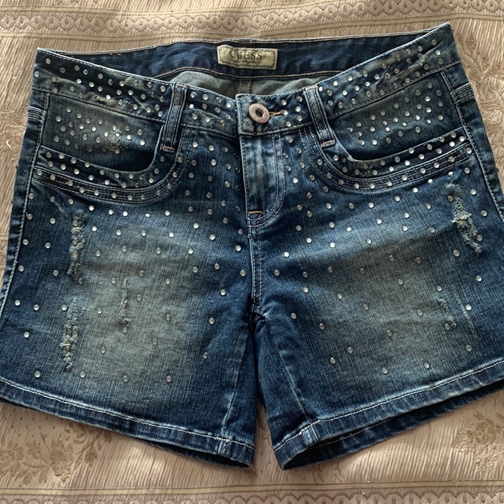 Guess rhinestone shorts